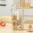 Cereal Containers Storage, 5.5Lbs Rice Container, BPA Free Plastic Storage Bin Dispenser with Pouring Spout Handle, Food Storage Container with Measuring Cup for Flour Pasta Grain, Pet Dog Cat Bird