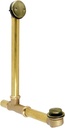 Kingston Brass DTT2163 16" Bathtub Waste and Overflow Drain, Antique Brass