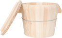 Wooden Rice Steamer Bucket Set Random Color Kitchen Rice Storage Container Lid Traditional Cooking Steamer