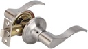 TMC Closet Lock Lever Handle Passage Door Lockset in Satin Nickel Finish,TL001-SN-PS