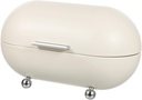 Metal Bread Box for Kitchen Countertop Food Organizer with Rolling Door Stylish Desktop Bread Container for Home Storage Versatile and Functional Design