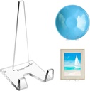 Yosoo Health Gear Plate Stand Holder Acrylic Clear Display for Photo Plaque, 2PCS Tabletop Art Home Office Decorative, Ideal for showcasing Items in Offices Schools Libraries Shops cafes Hotels
