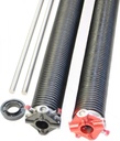 SS Pair of 243 X 1 3/4" X 30" - 40" Garage Door Torsion Springs with Winding Bars (31.5)