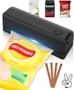 Mini Heat Bag Sealer with 3000mAh USB Rechargeable Battery – Portable Cordless Sealer for Snack, Chip, and Coffee Bags – Compact & Quick Sealing On the Go