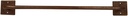 Premier Copper Products TR24DB 24-Inch Hand Hammered Copper Towel Bar, Oil Rubbed Bronze