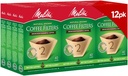 Melitta #2 Cone Coffee Filters, Natural Brown, 40 Count (Pack Of 12), 480 Total Filters - Fits all 2-6 Cup Cone Coffee Makers and 1-cup Pour-Over Brewers, Compostable, Tear-Resistant, Made in USA