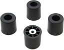 4 Large Round Cylinder Rubber FEET #1-1.375 H x 1.375- D Made in USA, Perfect for Furniture, Sofas, Tables, Chairs, desks and Other Large Items.