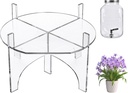 Kingrol Acrylic Drink Dispenser Stand for 6-7.9" Jugs/Pitchers, Sturdy Party Beverage Holder for Home, Events, Outdoor Use, Multi-Purpose Drink Stand for Pitchers, Plants, Cakes