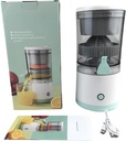 Juicer - Portable citrus juicer with USB and cleaning brush, suitable for oranges, lemons, and grapefruits