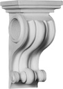 Endurathane Lisbon Corbel, 5 1/8"W x 3 3/4"D x 8 7/8"H, Factory Primed