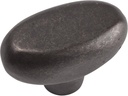 Atlas Homewares 332-ORB Distressed Collection 1.7-Inch Oval Knob, Oil Rubbed Bronze