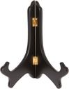 Bard's Hinged Black MDF Wood Plate Stand, 8" H x 7" W x 4.75" D (For 8" - 10" Plates), Pack of 3
