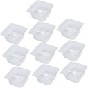 STOBAZA 10pcs Transparent Cake Boxes for Muffins Cupcakes Clear Dessert Containers with Compartments for Bakery Catering Use