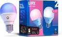 LIFX Color, A19 800 lumens, Wi-Fi Smart LED Light Bulb, Billions of Colors and Whites, No Bridge Required, Compatible with Alexa, Hey Google, HomeKit and Siri (2 Pack)