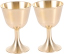 2Pcs Copper Cups Decorative Sacrifice Goblet for Worship Offering Design for Home Use and Ceremonial Purposes High