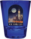 R and R Imports New York City, New York Design C Souvenir Full Color 2oz Shot Glass Blue 2-Pack