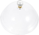 Clear Cake Dome with Decorative Lid Round Food Cover for Cakes Cupcakes Fruits and Snacks Parties Weddings and Dessert Displays