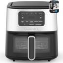 Cuisinart AIR200 Air Fryer Oven 6-Qt Basket Air Fryer Stainless Steel Bundle with 2 YR CPS Enhanced Protection Pack