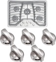 5PCS WB03X25796 Gas Cooktop Knob Fits for ge Profile Stove Knobs, Fit Model PGP953SET1SS PGP986SET1SS PGP959SET1SS PGP976SET2SS - Replaces AP5986232 PS11721433 4362262 WB03T10326