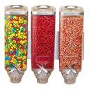 Rosseto EZ-SERV EZP2906 EZ-PRO 3W Dry Goods Dispenser, Silver, Triple