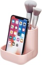 iDesign Cade Plastic Vanity Center Perfect for Holding Makeup Brushes, Office Supplies, Jewelry, Cosmetics in your Drawer, Bathroom, Countertop, Desk, and Vanity - Matte Blush