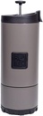 BruTrek OVRLNDR Travel Coffee French Press, 24 fl.oz Capacity, Double Wall Vacuum Insulated, Easy To Clean Removable Bottom, Locking No Spill Lid, On The Go Coffee Brewing (Storm Gray)