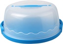 Generic Cake Carrier with Lid And Handle Fits 10” Cakes Multipurpose Container Cake Keeper Stand, blue