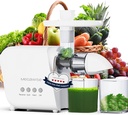 MegaWise Pro 2025 Updated Slow Masticating Juicer, 95% Juice Yield, 2-Speed & 9-Segment Spiral Cold Press, for Vegetables Fruits Nuts, Enhanced Nutrition Better Taste