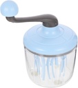 Whisk Rotary Mixer Manual Hand Crank Beater for Batter Compact Kitchen Tool for Easy Mixing Baking Cooking Lightweight and Ergonomic Design