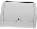 Unomor Kitchen Bread Storage Box with Lid Small White Bread Holder for Countertop Airtight Organizer for Freshness for Home Bakery and Shops