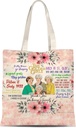 ATHAND Golden Girls Canvas Tote Bag with Zipper Inner Pocket, Reusable Shopping Beach Travel Grocery Bag for Women,Friends