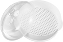 Luxshiny Round Plastic Microwave Steamer with Lid Food Steamer Cookware Kitchen Gadget for Easy Heating and Cooking Suitable for Microwave Ovens Random Style