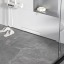 Linear Wall Drain 30’’, 304 Stainless Steel Side Drain w/Tiled Grate & Hair Strainer, Brushed Tiled Shower Drain for Bathroom, CUPC Certified