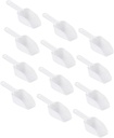 Garneck 12pcs Reusable Food Shovel Multifunctional Kitchen Scoop for Ice Candy Nuts Beans and Flour Made of Material for Home Kitchen and Buffets