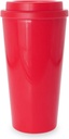 Simply Green Solutions Reusable To Go Hot & Cold Beverage Tumbler - Double Wall with Sip Lid - 16oz. Capacity - Red