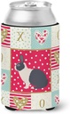 Caroline's Treasures CK5385CC Dutch Rabbit Love Can or Bottle Hugger, Red Cooler Washable Drink Sleeve Collapsible Beverage Insulated Holder, Can Hugger, Multicolor