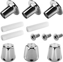 81428 Bathtub and Shower Knobs 3 Piece Replacement Kit for Price Pfister Shower Handle, Compatible with Gerber, Danco Shower Handle Replacement/Restoration