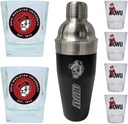 R and R Imports Ohio Wesleyan University Officially Licensed Collegiate Barware Set – 7-Piece Cocktail & Whiskey Glass Gift Pack