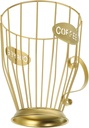 Wire Coffee Capsule Holder Storage Basket Iron Organizer Easy Clean Home Cafe Decor