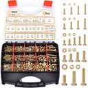 VIGRUE 1045PCS Grade 8.8 Metric Bolts and Nuts Assortment, M4 M5 M6 M8 M10 Bolt Assortment, Heavy Duty Zinc Plated, Length from 12mm - 30mm