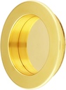 Deltana Fp238u3 Pocket & Sliding Door Round Flush Pull, Polished Brass