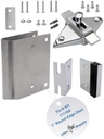 Bathroom Partition Door Converts Concealed Latch Operation to Slide Latch Operation Inswing - Used on 1" Round Edge Doors - 111168