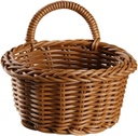 Imitation Rattan Wall-mounted Storage Basket for Kitchen Organizers Creative Hanging Basket for Onion Ginger Garlic Multi-function Decorative for Home and Garden
