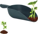 Garden Hand Soil Scoop, PP Material Loose Soil Scooper with Round Bottom, Large Capacity Scoop Garden Accessories for for Transplanting and Planting, Soil Digging and Loosening (Green)