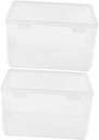 2Pcs Kitchen Storage Box Multifunctional Airtight Bread Container for Fridge and Home Organization and Stylish Food Storage