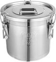Stainless Steel Airtight Canister for Kitchen,Food Storage Containers, Rice Cereal Grain Container, Storage Food Flour Sugar Milk Cookie (12L)