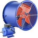 8inch High Air Flow Through Wall Ventilation Fan Multifunctional Explosion-proof Duct Axial Fan 180W for Kitchen Workshop, chemical plant,welding workshop,90W