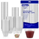 Disposable Medicine Cups Graduated, pack of 300, 1 oz (30ml) Small Plastic Measuring Cup for Liquid Medication, Paint, Epoxy, Pill and Resin