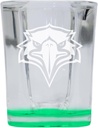 R and R Imports Morehead State University 2 Ounce Engraved Shot Glass Square Green Base Officially Licensed Collegiate Product 2-Pack