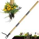Gardtech Weed Puller Tool, 46-Inch Stand Up Weed Puller, Made with Real Bamboo & 4-Claw Steel Head Design, 3-Section Removable, Easily Remove Weeds Without Bending, Pulling, or Kneeling
